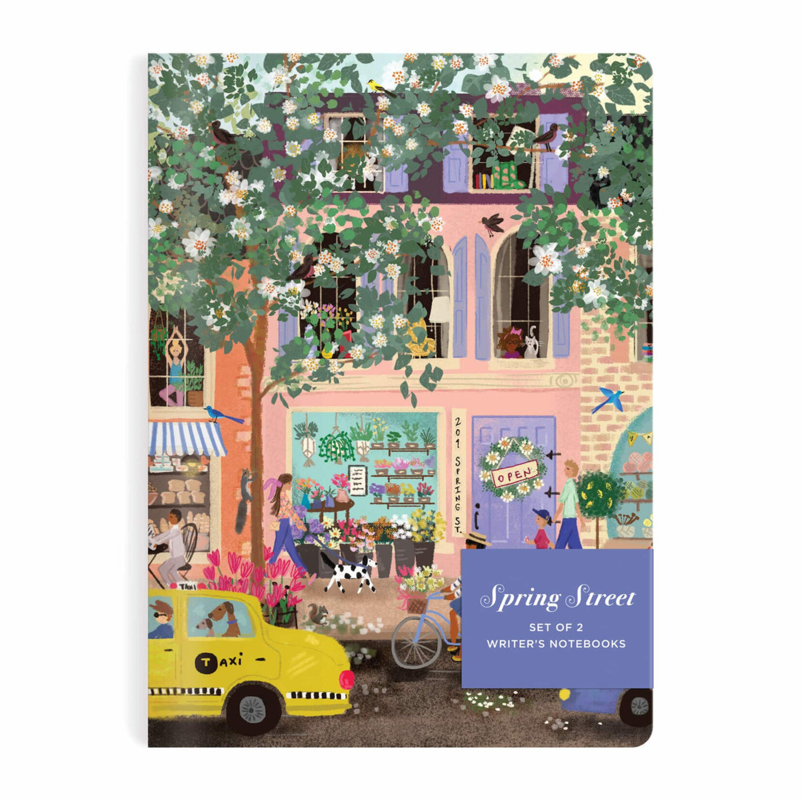 Hachette Book Group Joy Laforme Spring Terrace Set of 2 Writer's Notebook