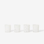 Areaware Pattern Glasses - white,  S/O 4
