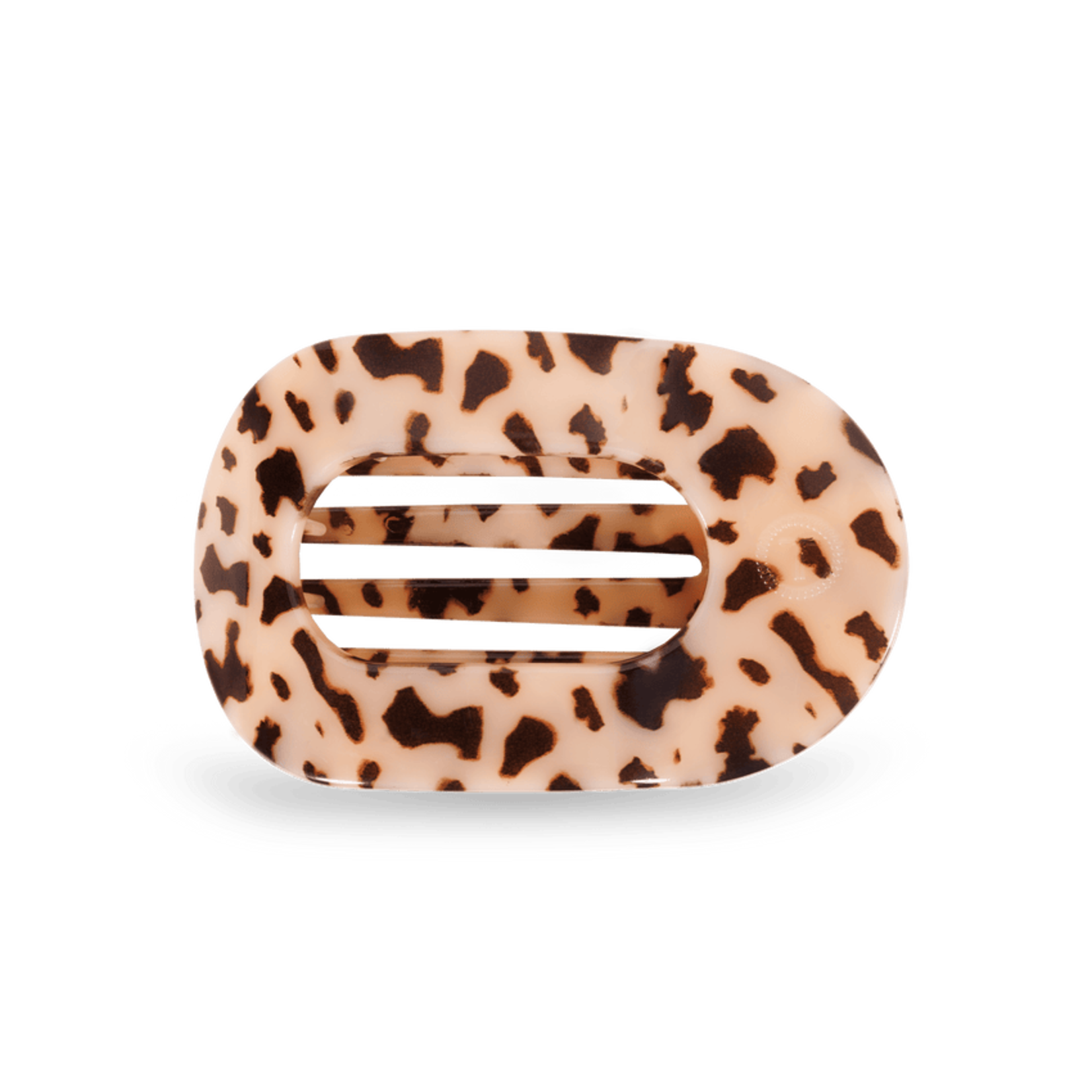 Teleties Teleties Blonde Tortoise Flat Round Clip-medium