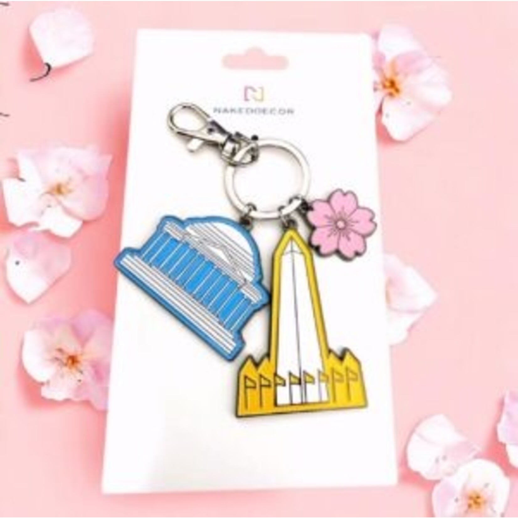 Naked Decor Washington DC Keychain
