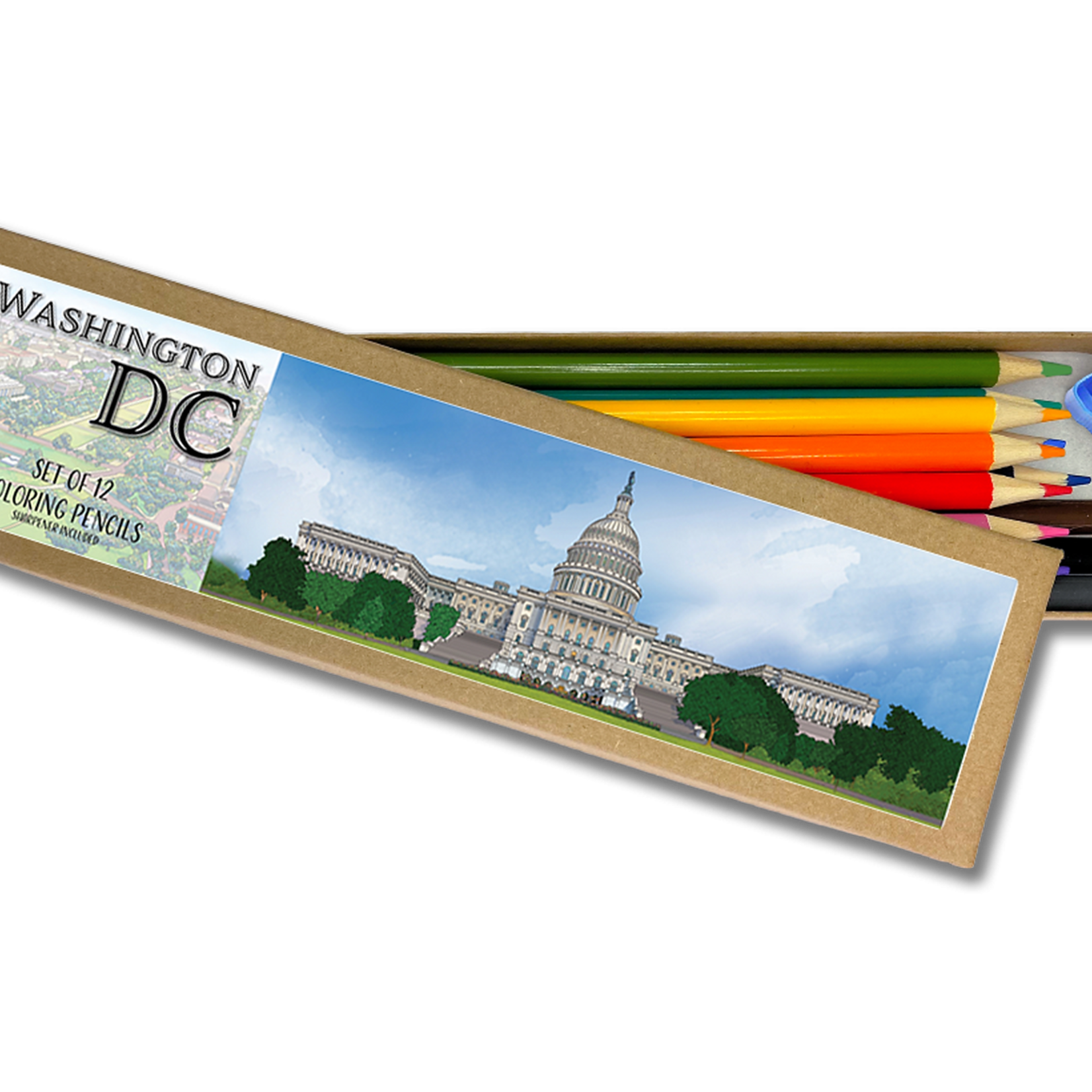 Color Our Town Coloring Pencil Set - Washington DC