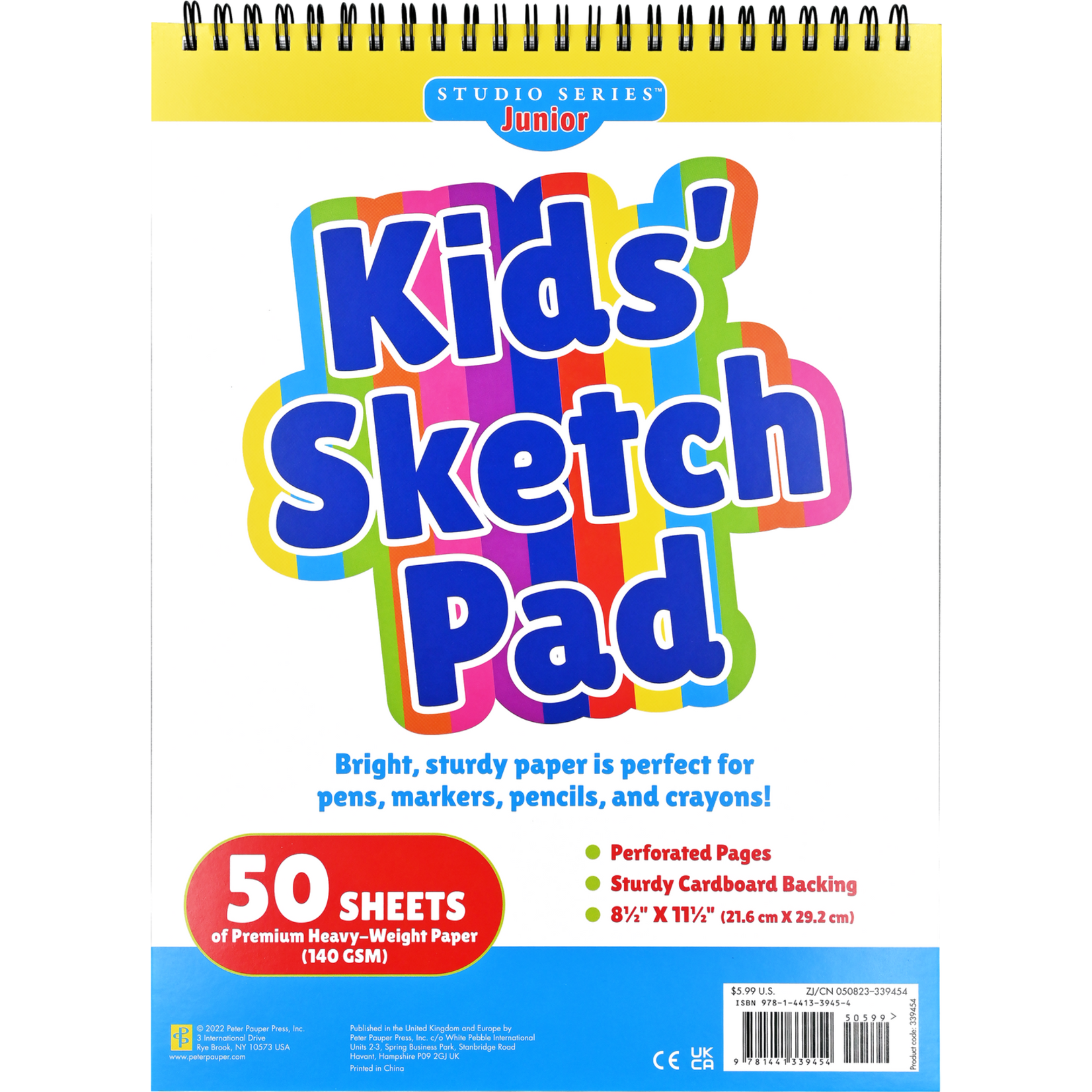 Peter Pauper Press Kids' Sketch Pad