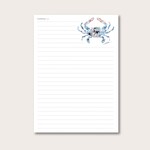 amanda klein co. Blue Crab Desk Notepad