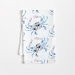 amanda klein co. Blue Crab Flour Sack Tea Towel