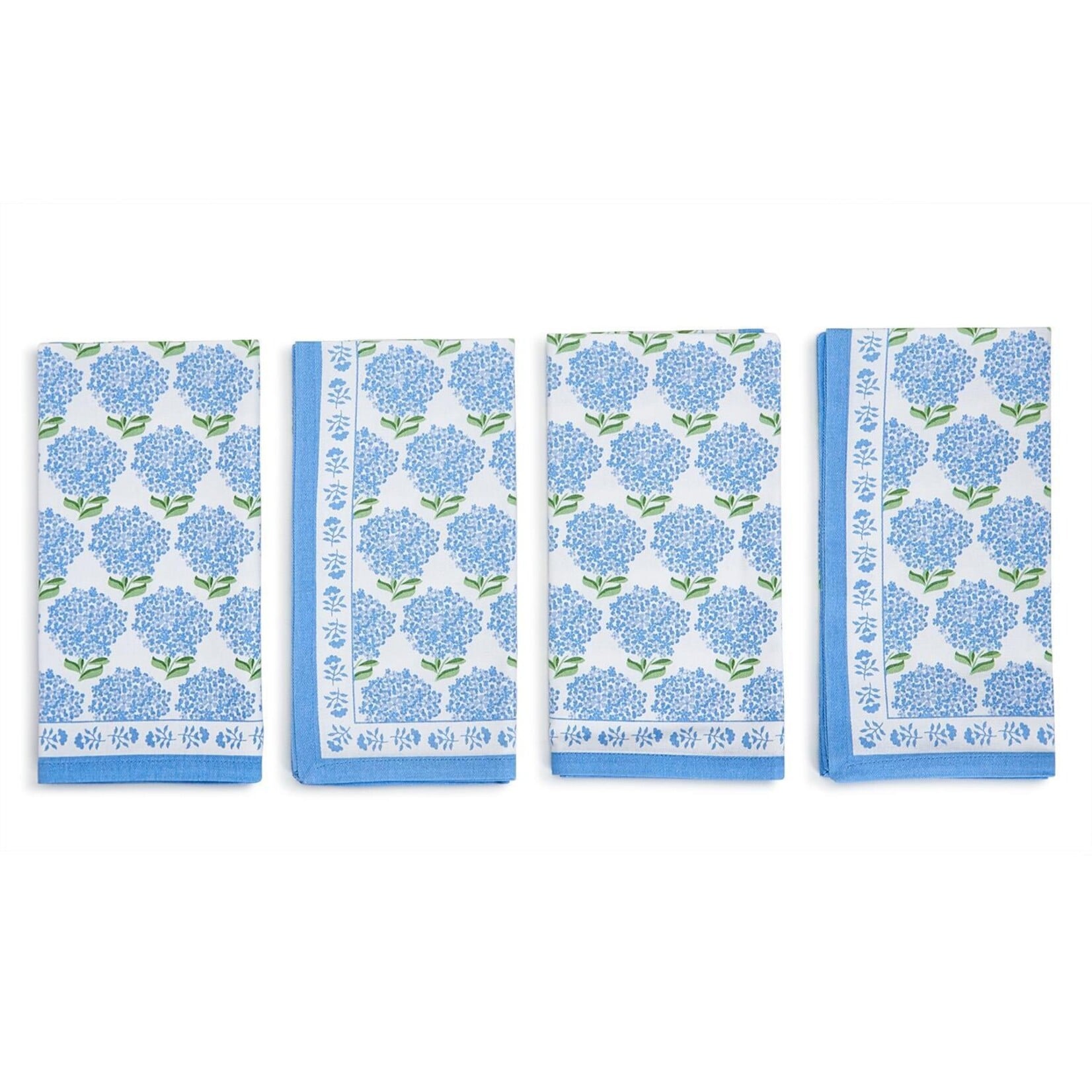 Two's Company Hydrangea set of 4 Cloth Napkins