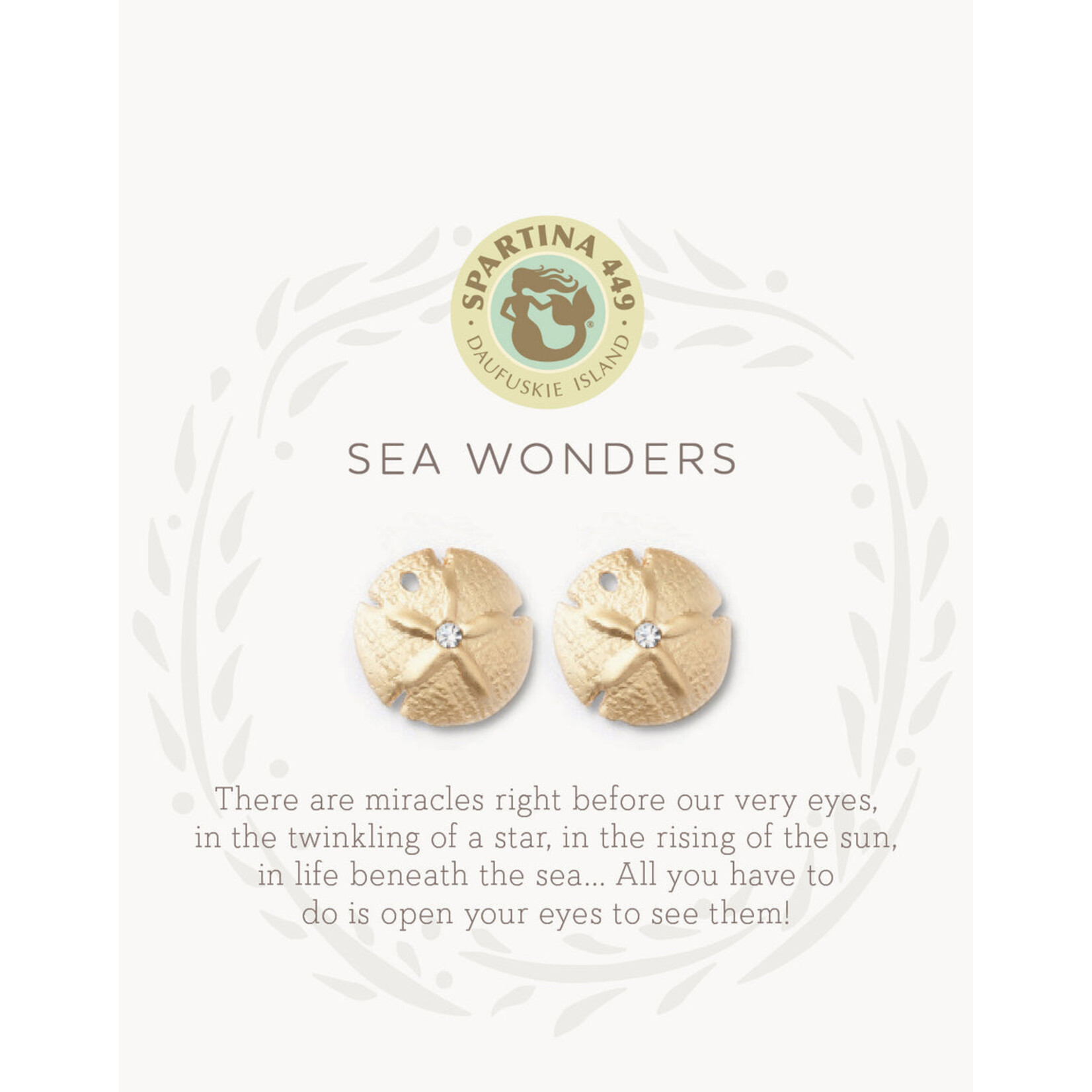 Spartina Sea La Vie Sea Wonders/Sand Dollar Earrings - Gold