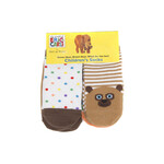 Penguin Random House LLC World of Eric Carle Brown Bear, Brown Bear, What Do You See? Children's Socks, Size 2-3T (4-pack)