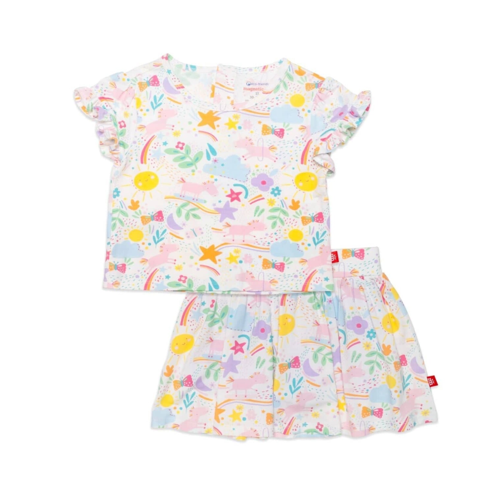 Magnetic Me Magnetic Me Sunny Day Vibes Modal Magnetic Toddler Top & Skort Set
