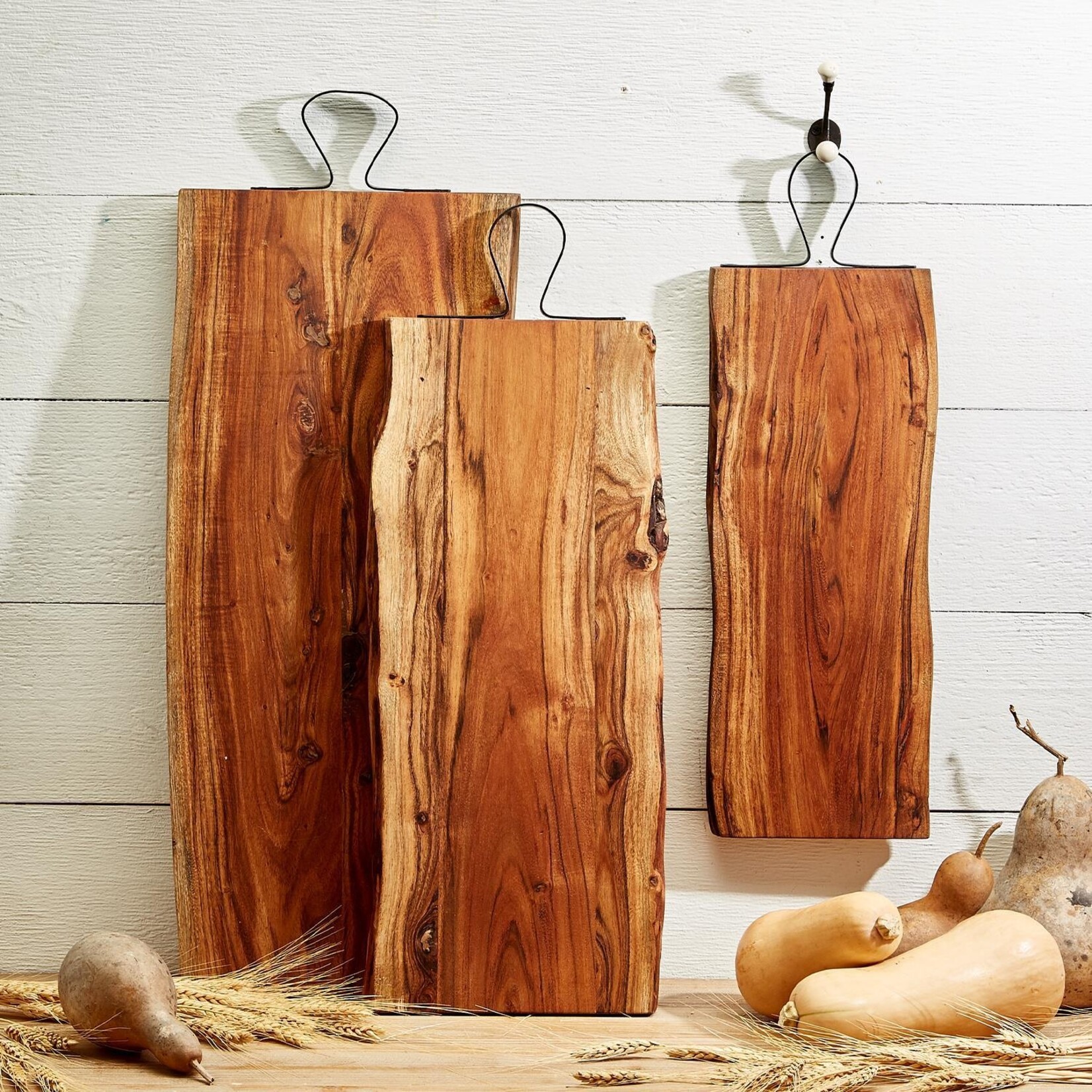 Two's Company Serving Board w/ Iron Handles - Lg