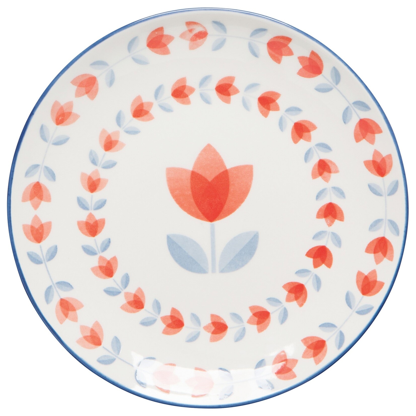 Danica Now Designs Danica Appetizer Plate Red Tulip