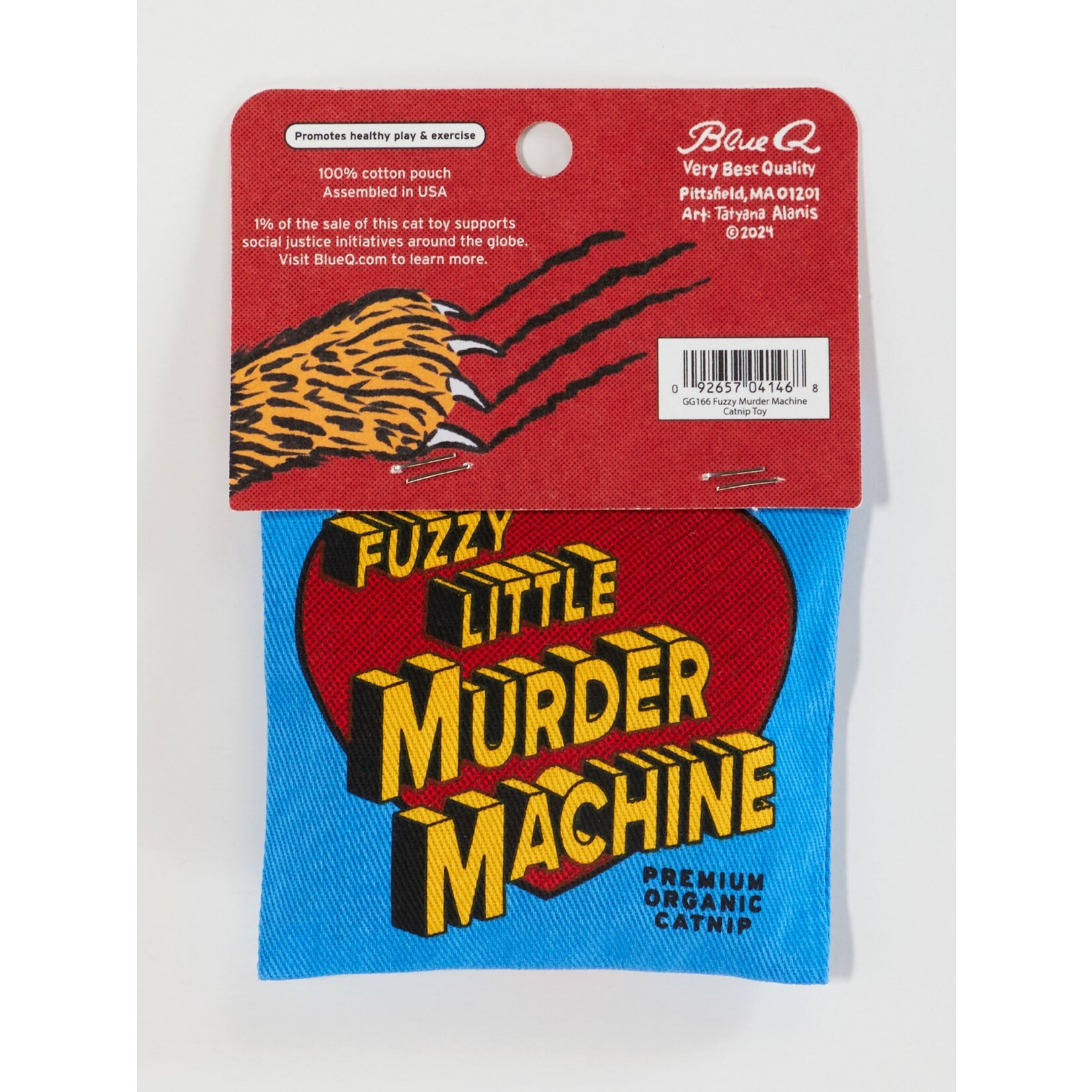 Blue Q Blue Q Fuzzy Little Murder Machine Catnip Toy