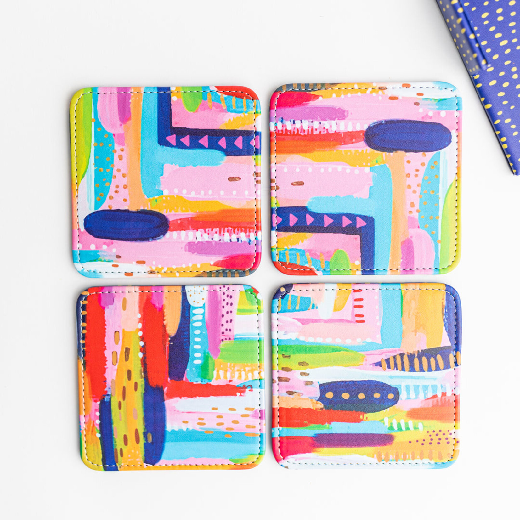 Keva Style Labyrinth Coasters, Set of 4