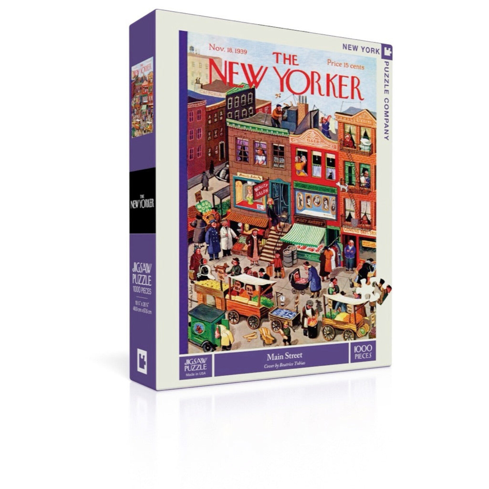 New York Puzzle Co. The New Yorker Main Street 1000 Piece Puzzle