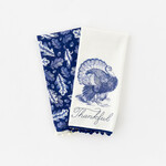One Hundred 80 degrees Harvest Dish Towel Blue