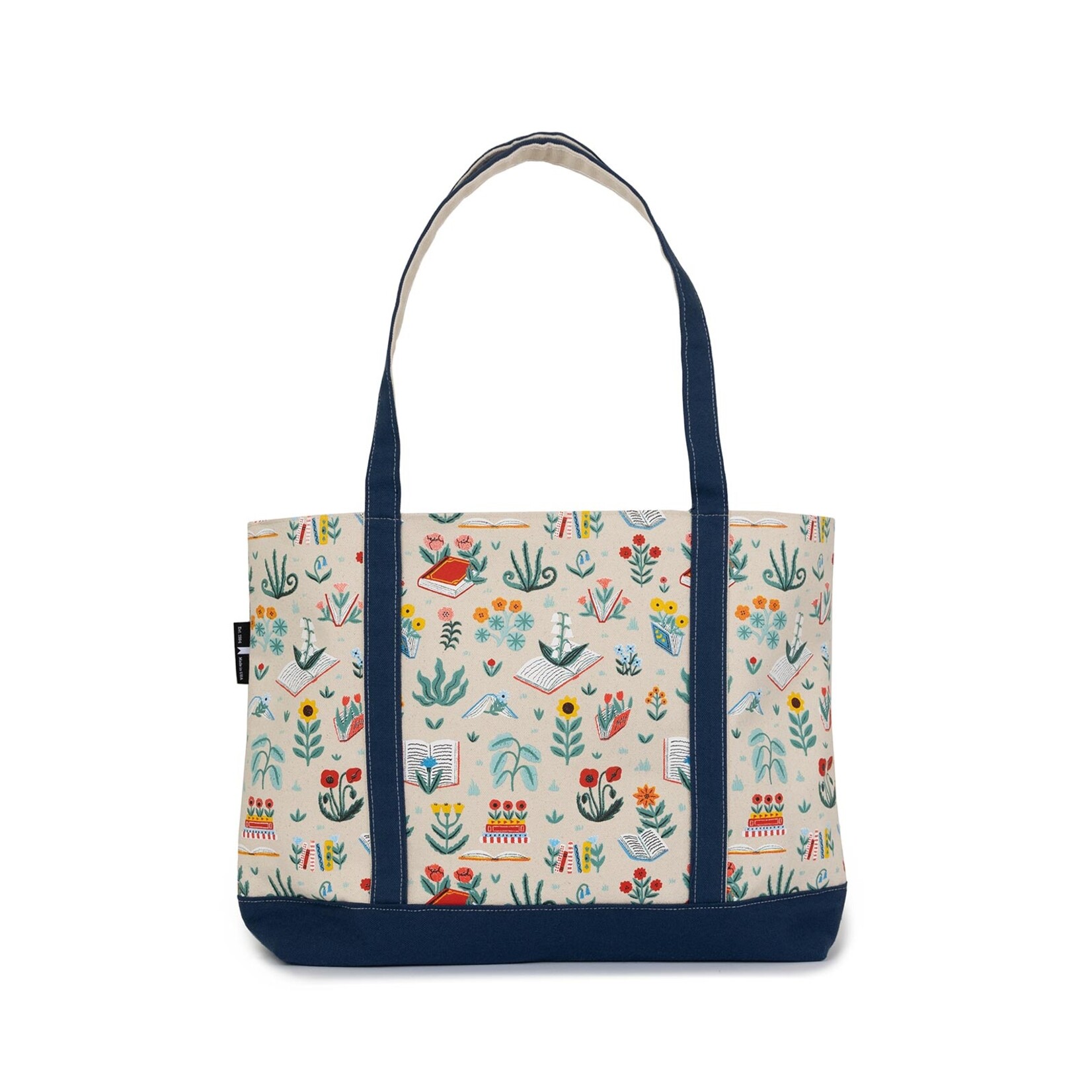 Penguin Random House LLC Books & Blooms zippered boat tote