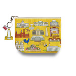 Naked Decor Cosmetic Pouch: DC Landmark/Yellow