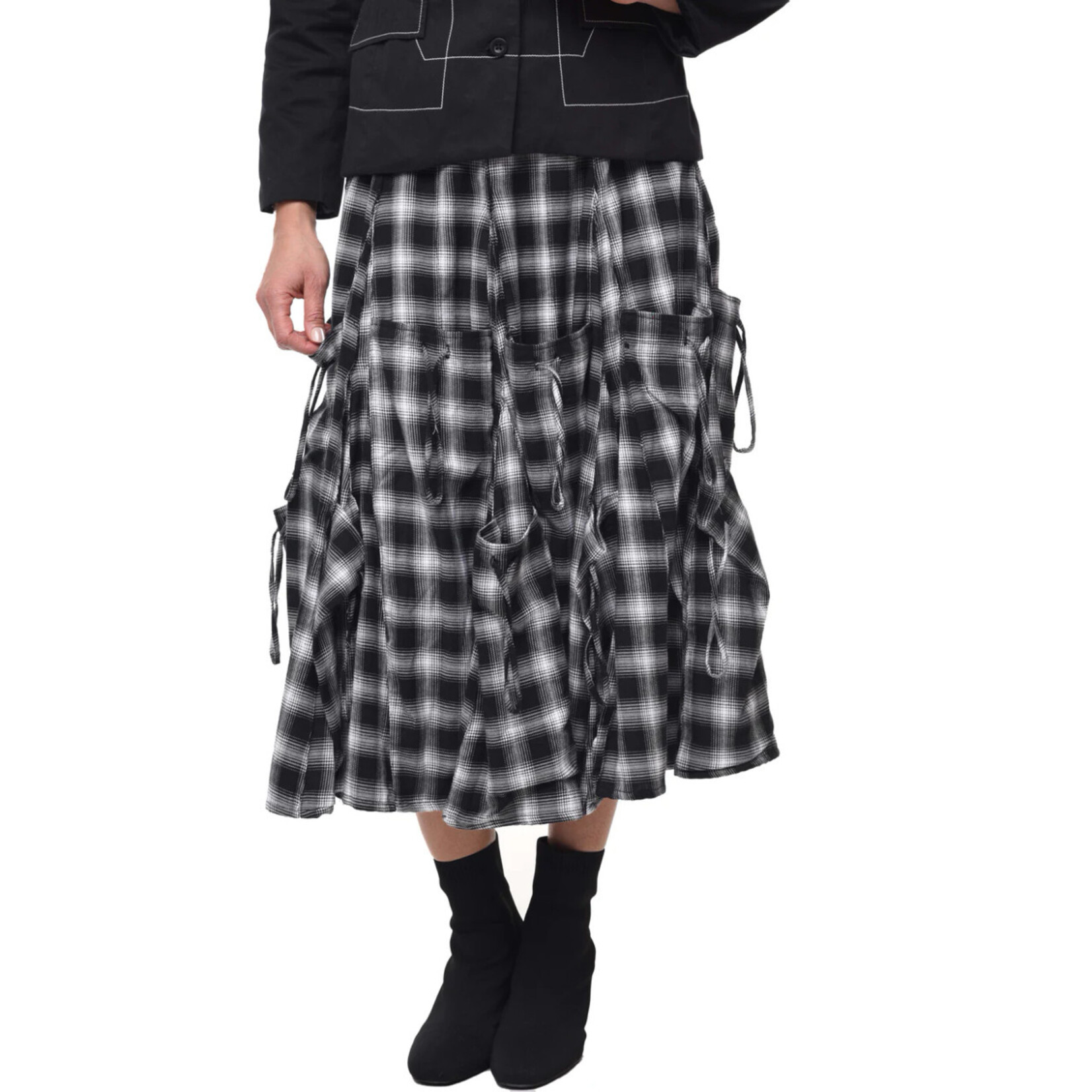 tulip Tulip Alexus Skirt in Blake Plaid