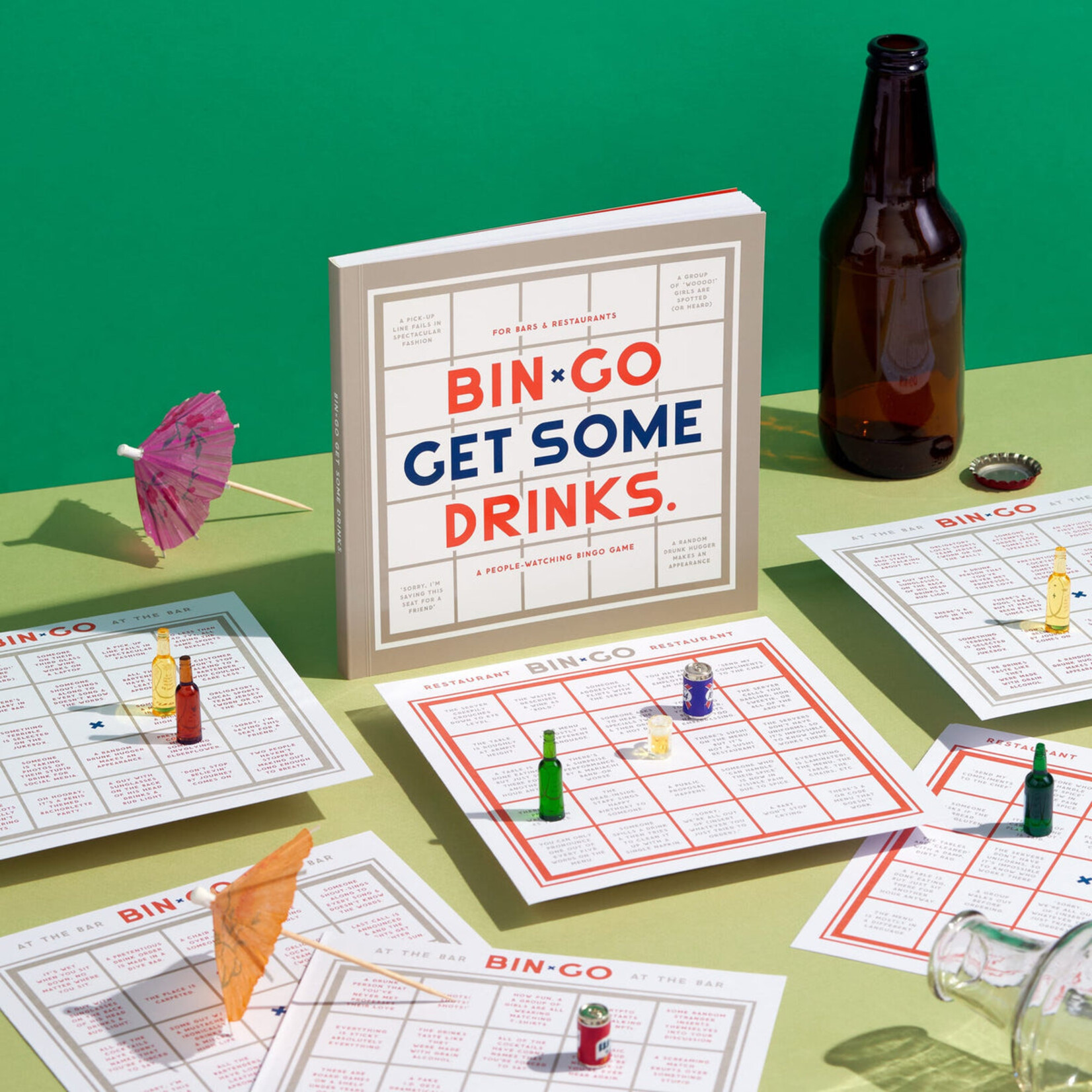 Hachette Book Group Brass Monkey Bin-go Get Some Drinks Bingo Book
