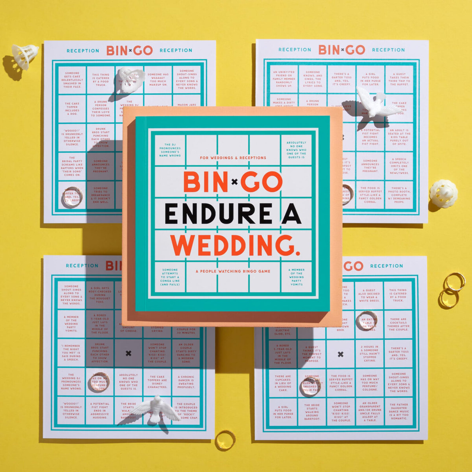 Hachette Book Group Brass Monkey Bin-go Endure A Wedding Bingo Book