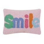 Peking Handicraft Smile Hook Pillow - 8x12"