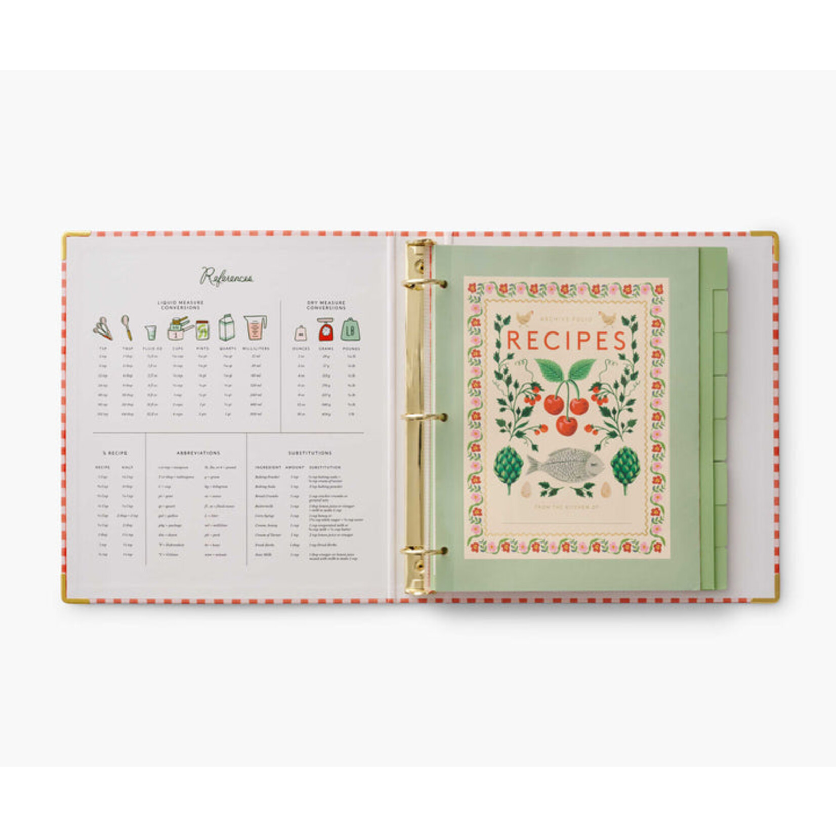 Rifle Paper Co. Cherry Farm Recipe Binder
