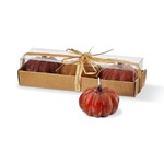 tag Pumpkin Tealight Candles Set of 3