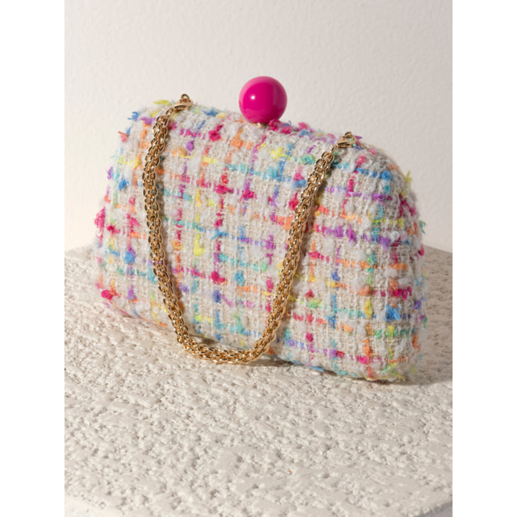 Shiraleah Chicago Shiraleah Lana Minaudierev Purse Ivory