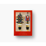 Rifle Paper Co. Nucracker Porcelain Wine Stopper Set