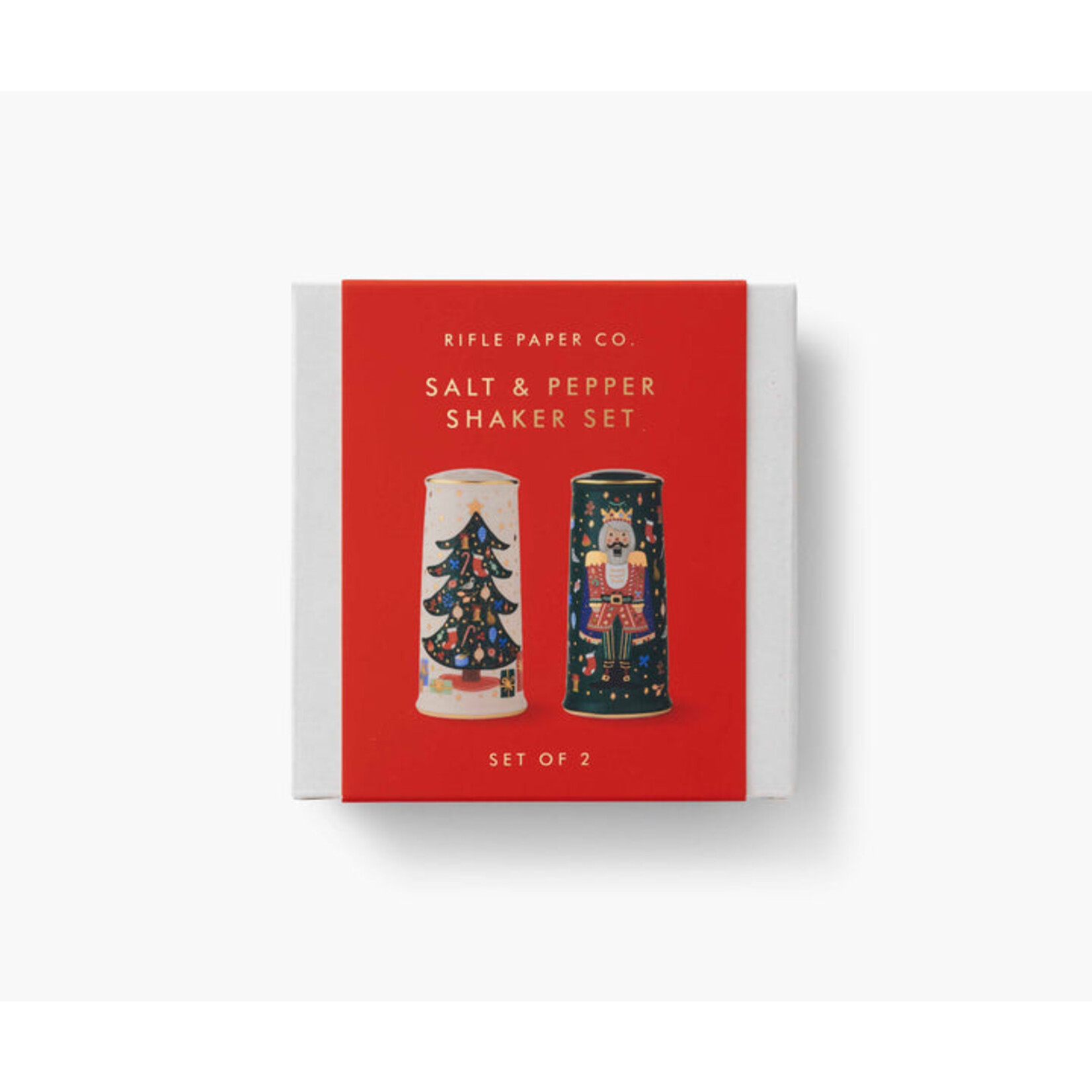Rifle Paper Co. Nutcracker Porcelain Salt & Pepper Set