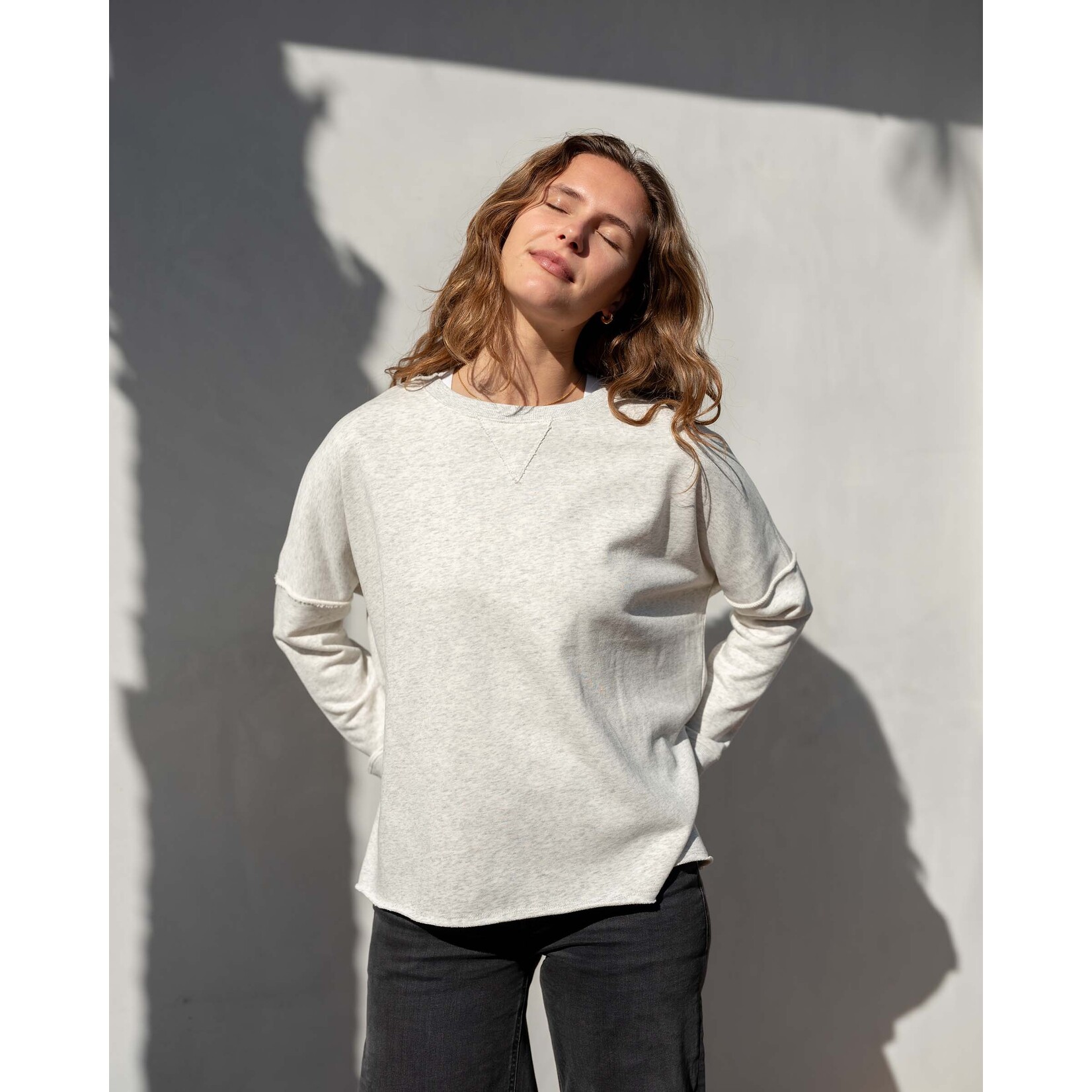 Mer-Sea Frenchie Crewneck Sweatshirt-Charcoal, LG/XL
