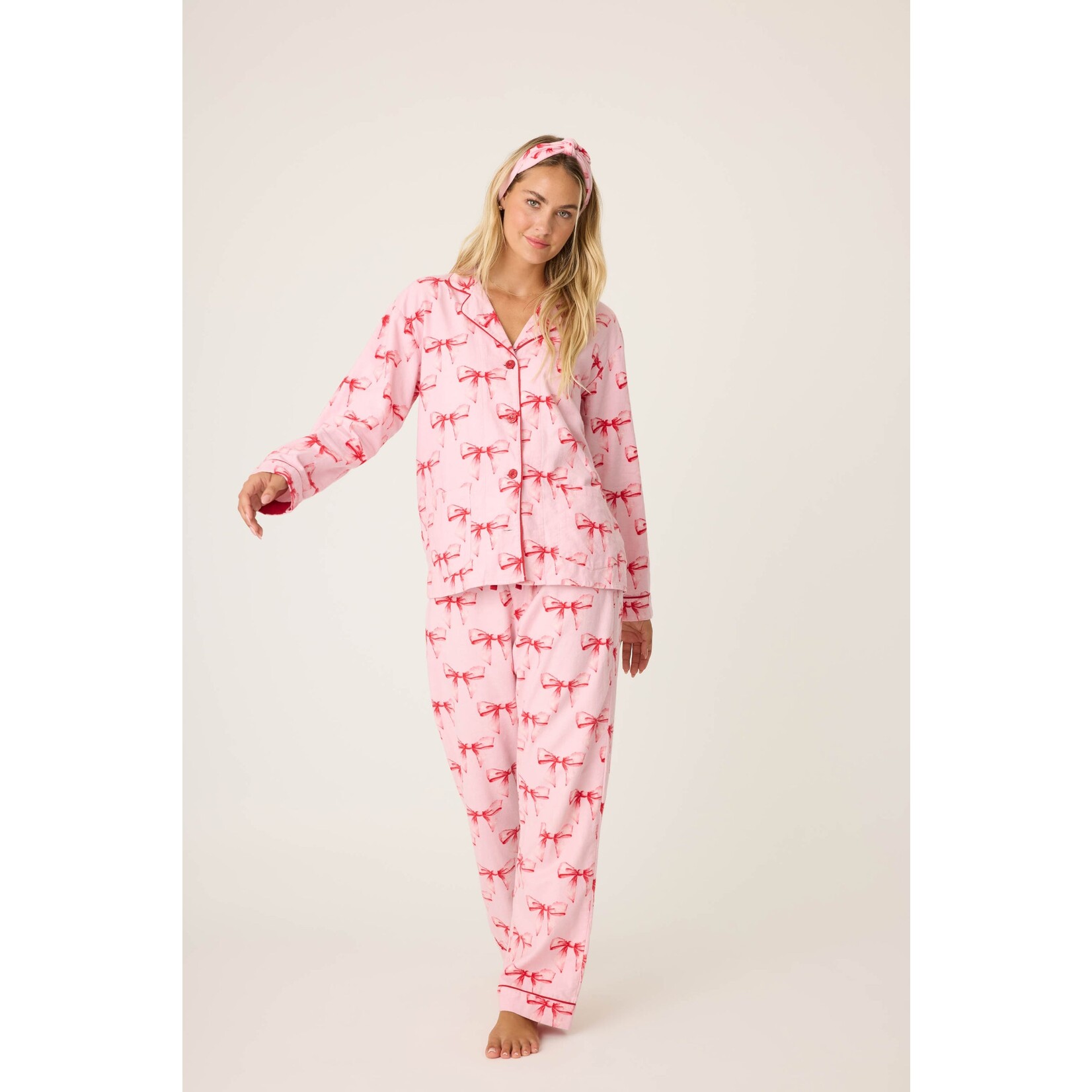 P.J. Salvage P.J. Salvage Ribbons & Bows Flannel PJ Set