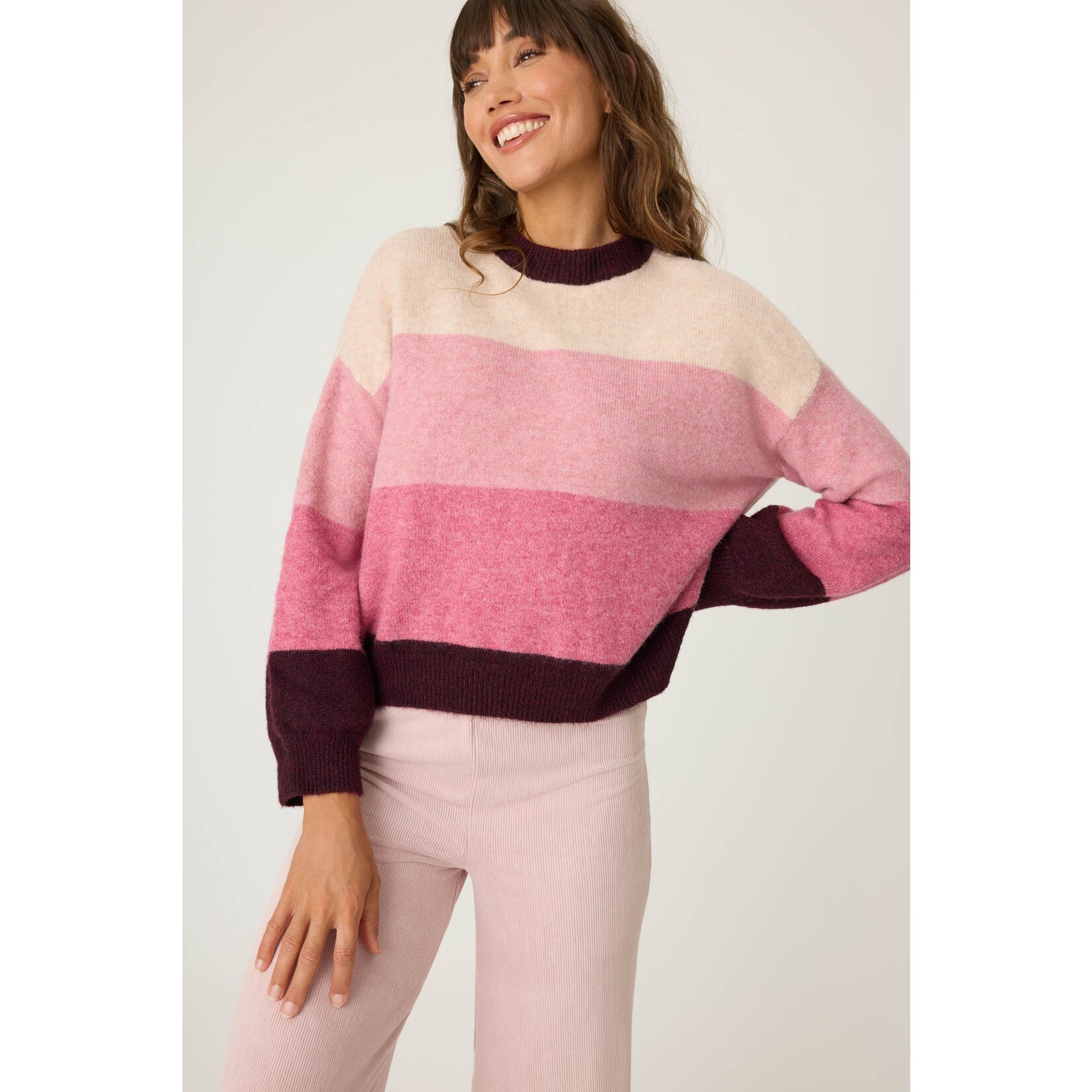 P.J. Salvage P.J. Salvage Winter Classics Plum Snuggle Sweater