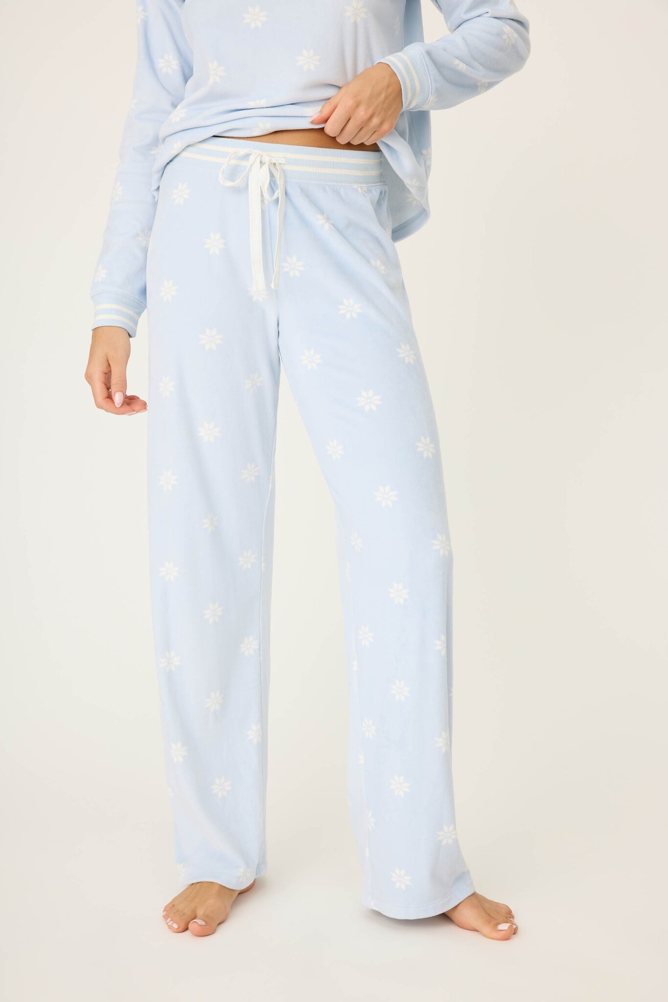 NWT P.J. Salvage Après All Day Beanie Light Blue P.J. Salvage Après All Day Velour Long Sleeve Top - The Blue  main image 2