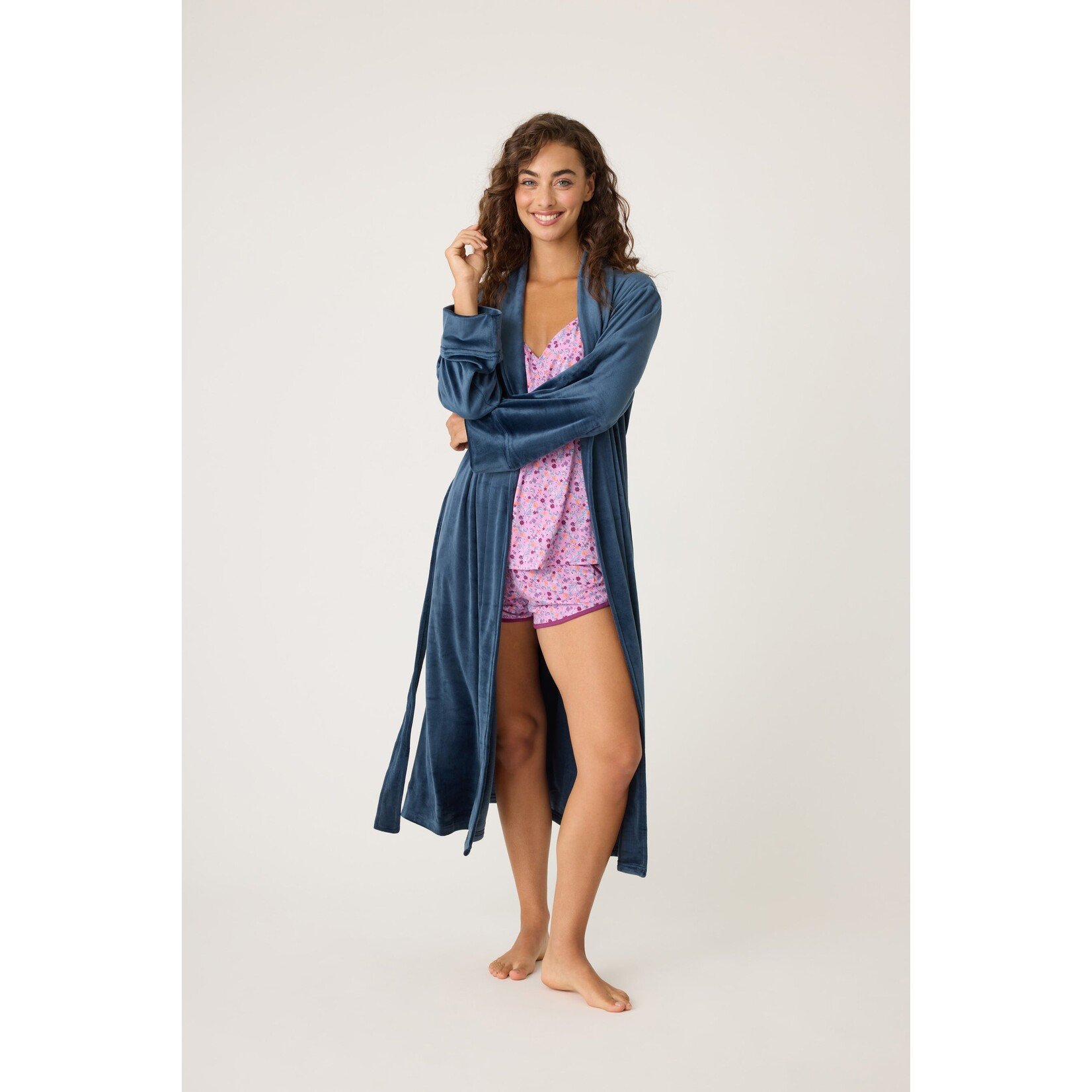 P.J. Salvage P.J. Salvage Navy Velvety Velour Robe