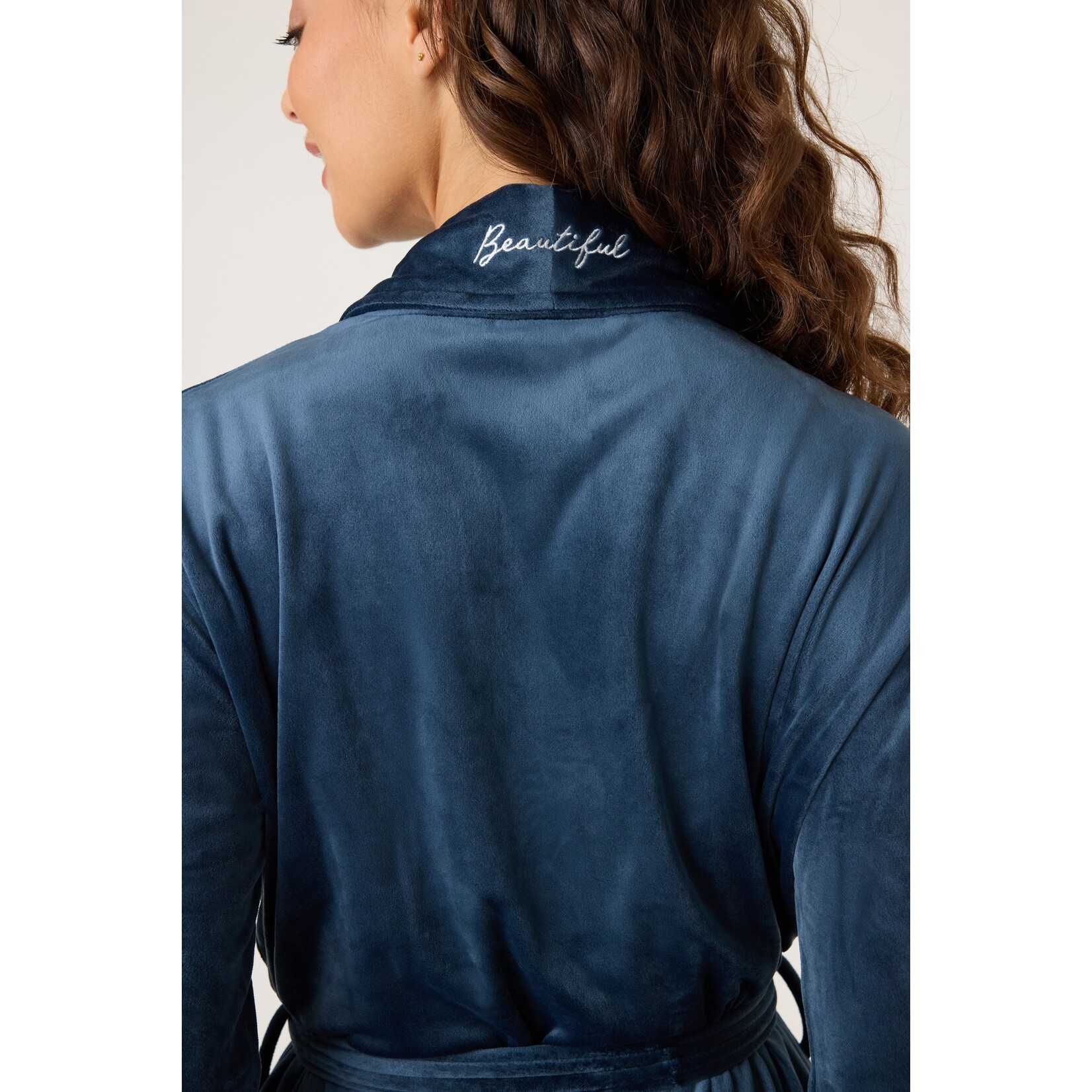 P.J. Salvage P.J. Salvage Navy Velvety Velour Robe