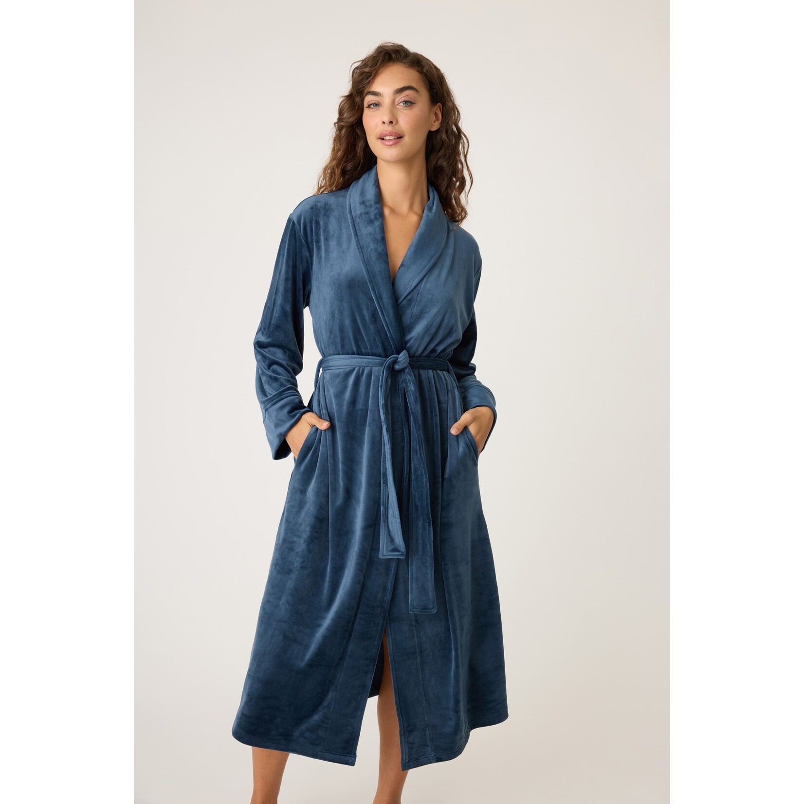 P.J. Salvage P.J. Salvage Navy Velvety Velour Robe