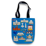 Naked Decor Naked Decor Washington DC Landmarks Tote Bage