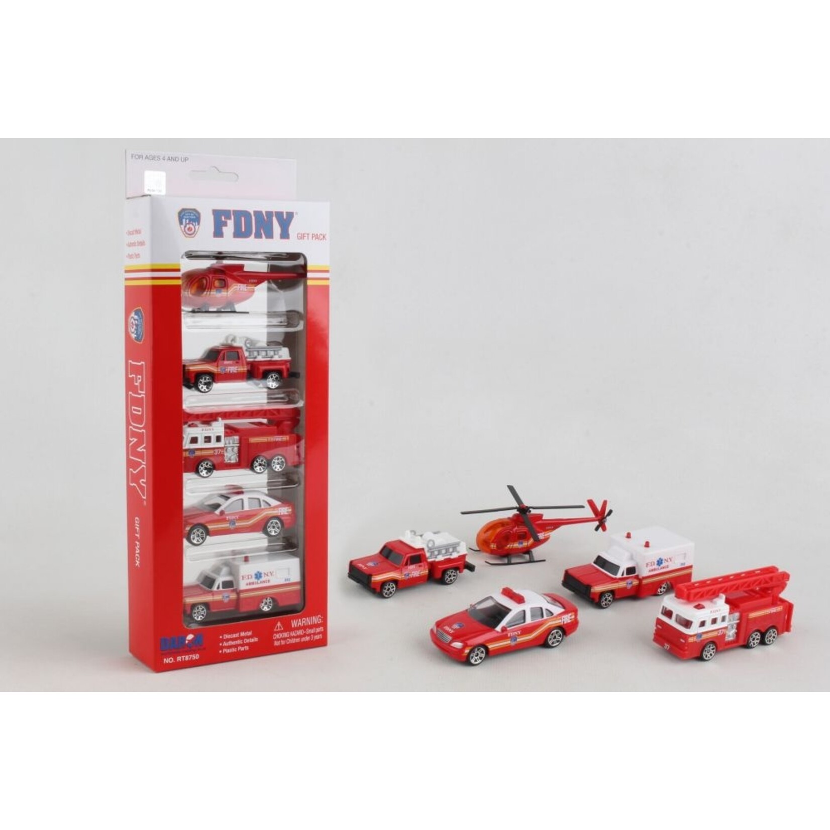 Daron Worldwide FDNY 5 Piece Vehicle Gift Set