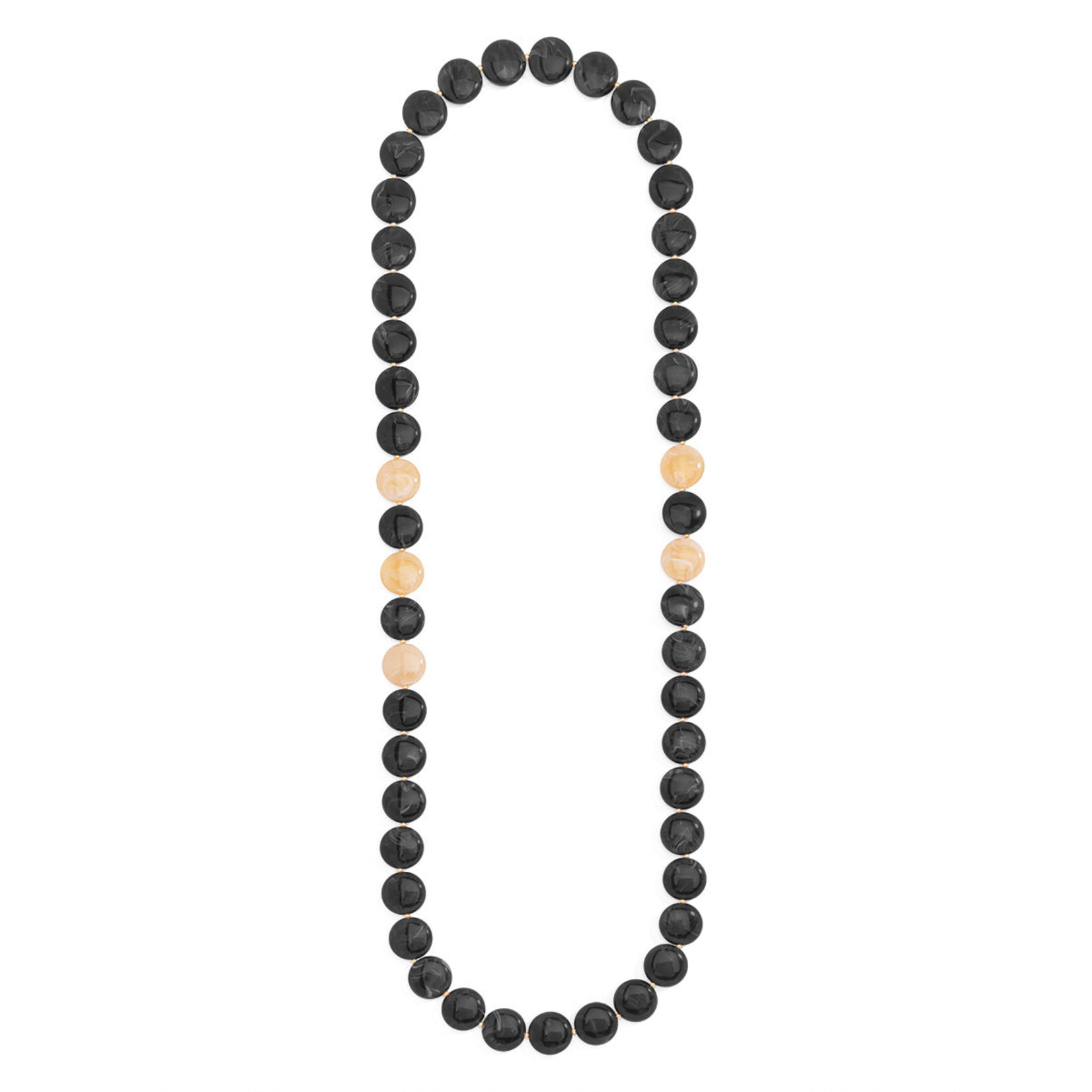 Zenzii Swirled Beaded Long Necklace