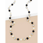 Zenzii Mixed Pearl Beaded Long Necklace