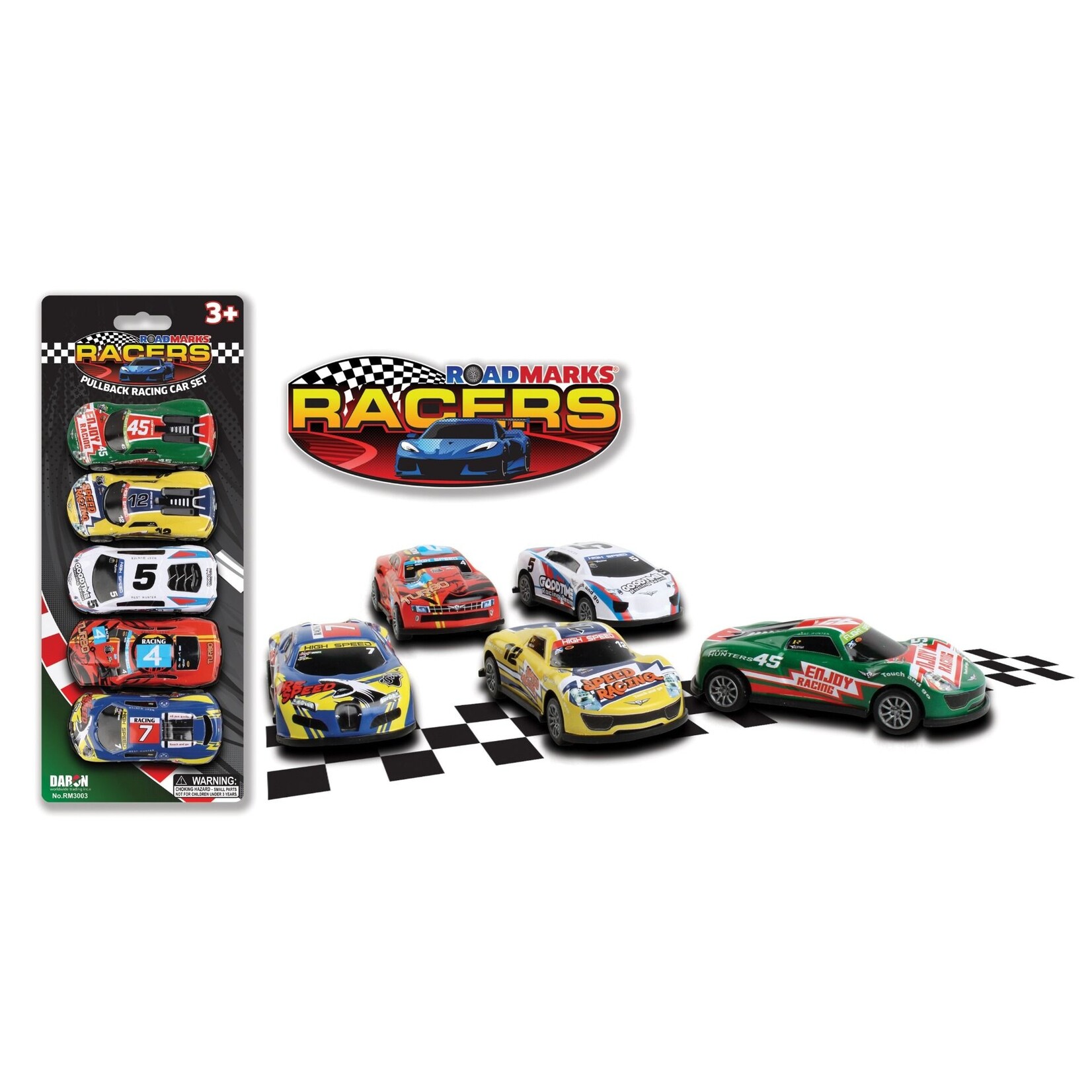 Daron Worldwide Road Marks Metal 5 Pack Racing Cars