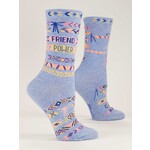 Blue Q Friend Power Women's Crew Socks