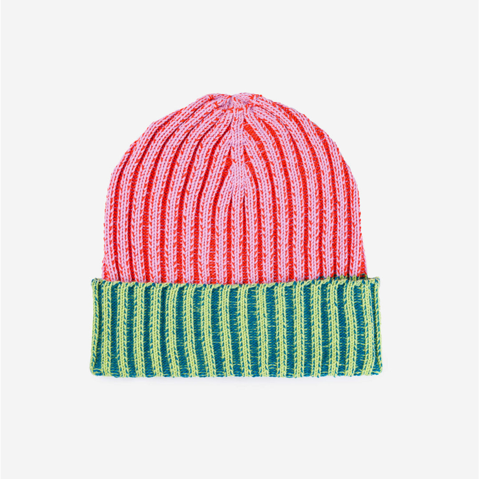 Verloop Verloop Big Stripe Beanie - Poppy Lilac