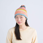 Verloop Verloop Rust | Lilac Mosaic Stripe Pom Beanie