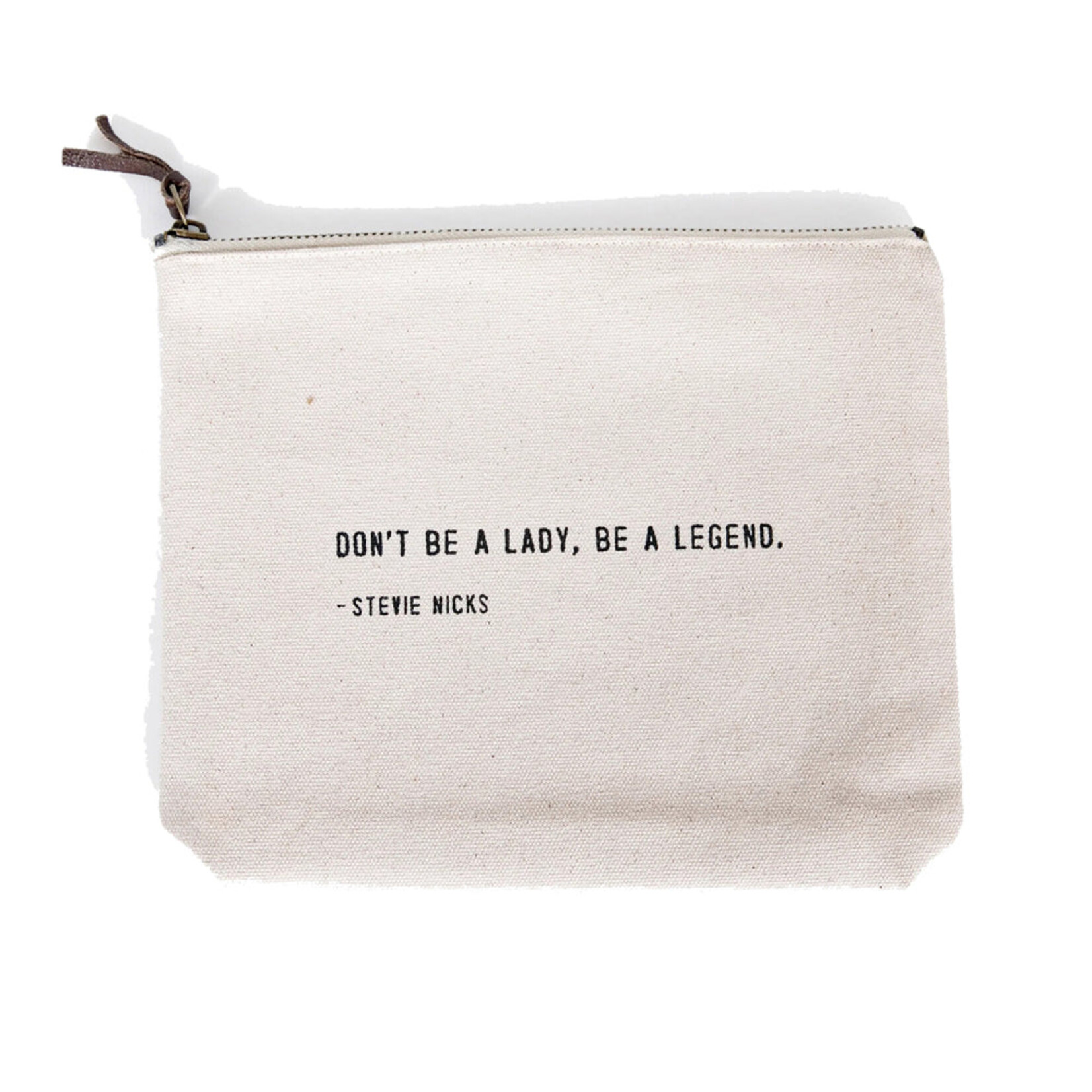 Sugarboo & Co. Canvas Zip Bag 8.5" x 7.5" - Famous Quotes