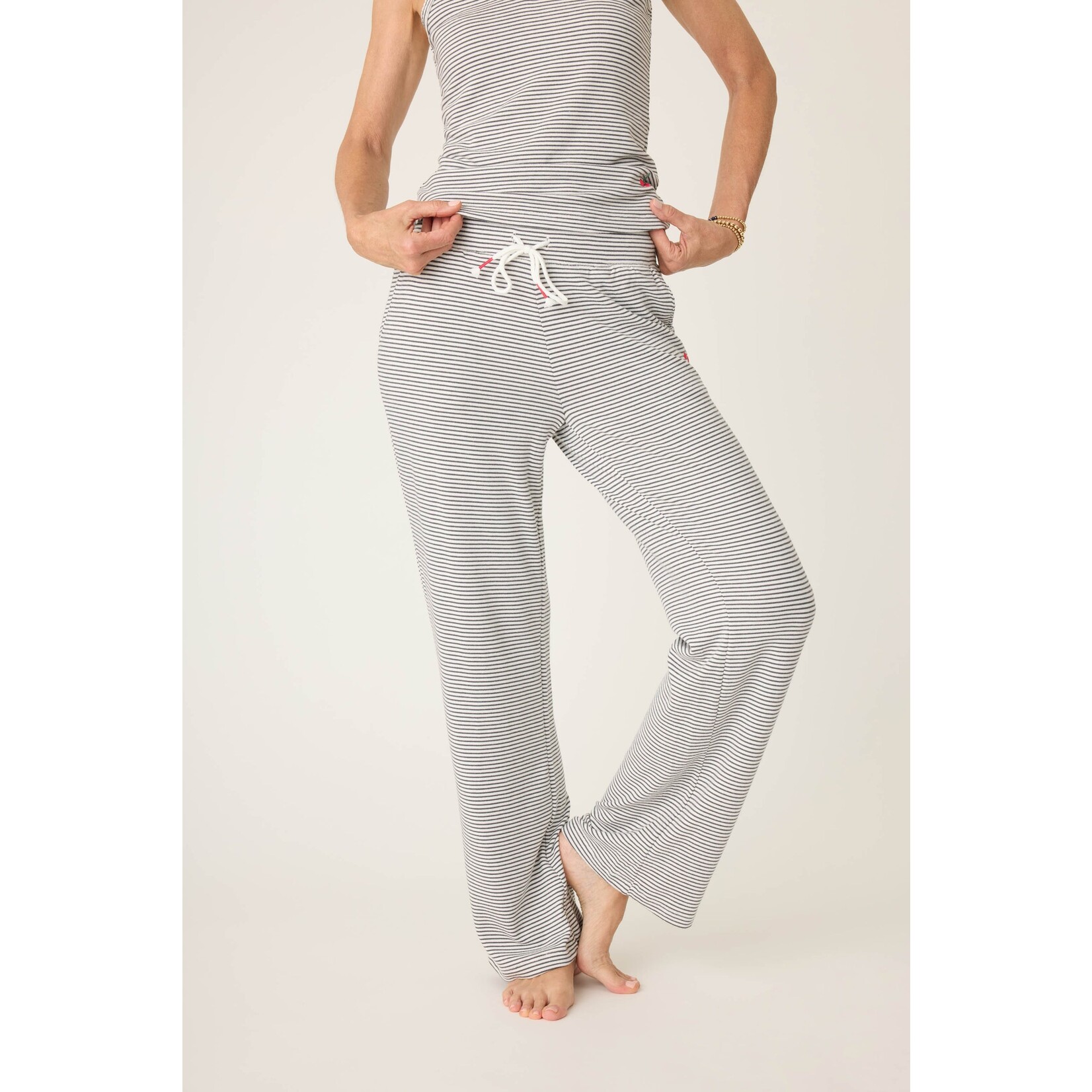 P.J. Salvage P.J. Salvage Life Is Sweet Charcoal Stripe Lounge Pants