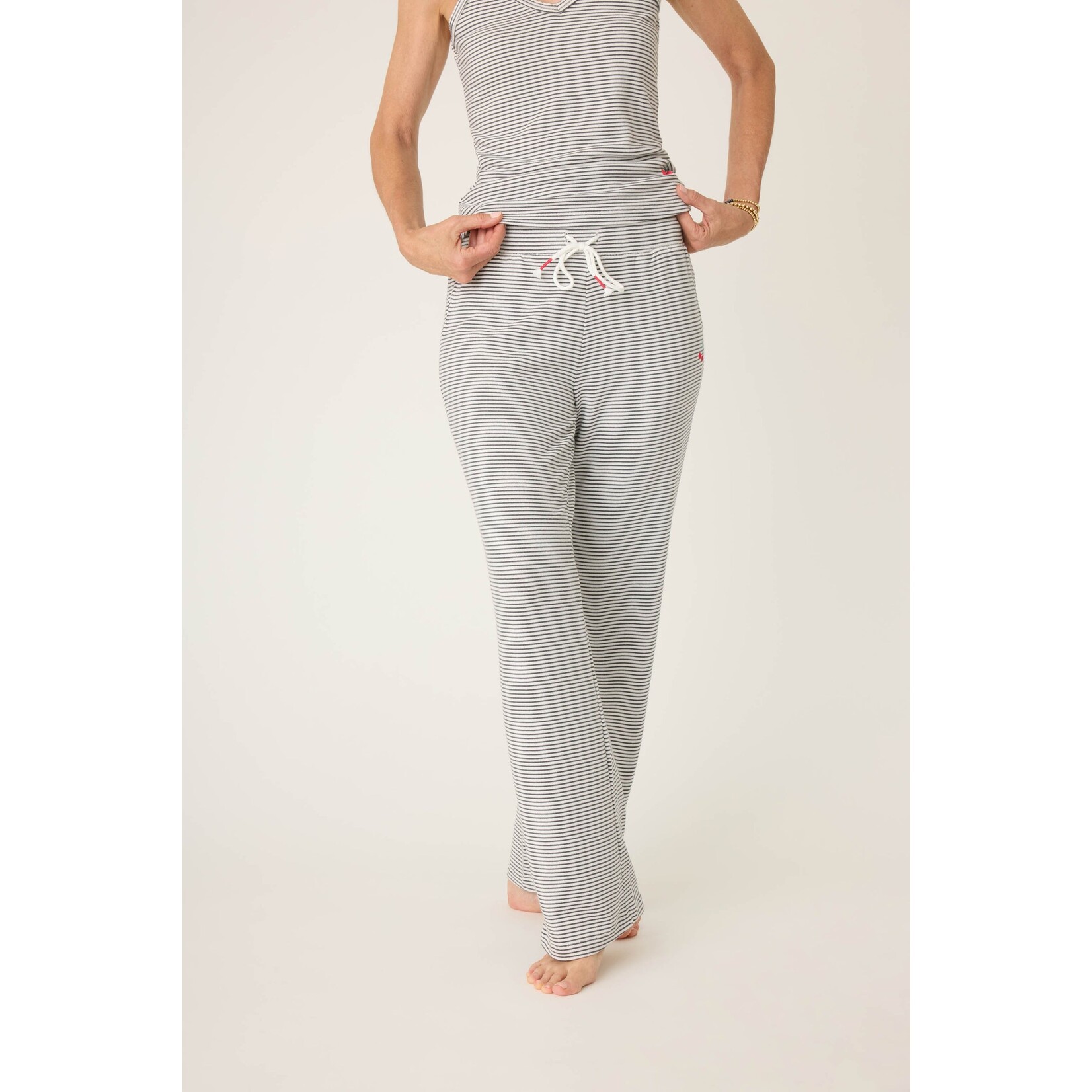 P.J. Salvage P.J. Salvage Life Is Sweet Charcoal Stripe Lounge Pants