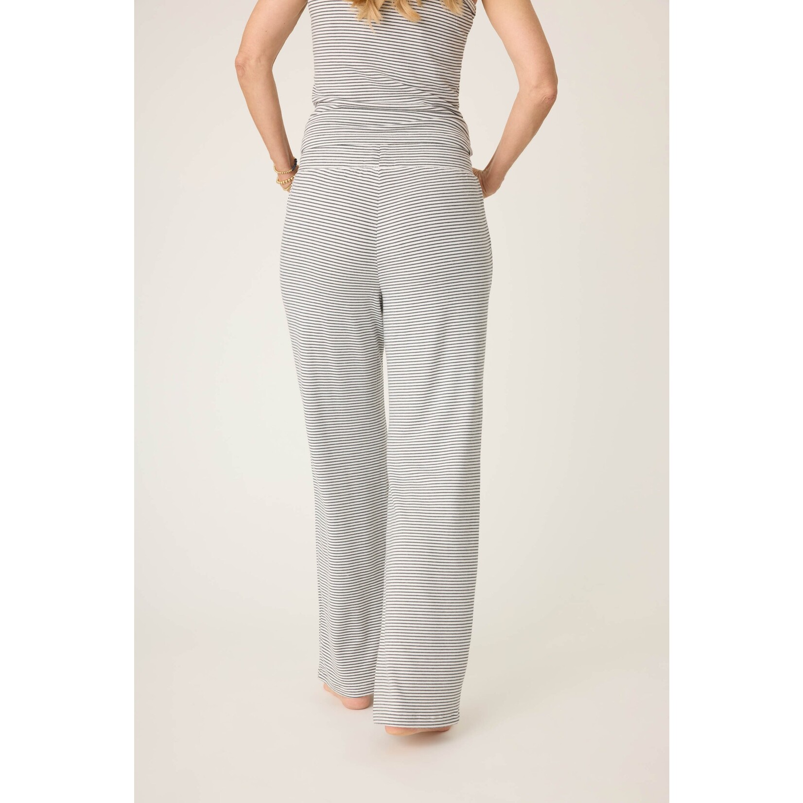 P.J. Salvage P.J. Salvage Life Is Sweet Charcoal Stripe Lounge Pants