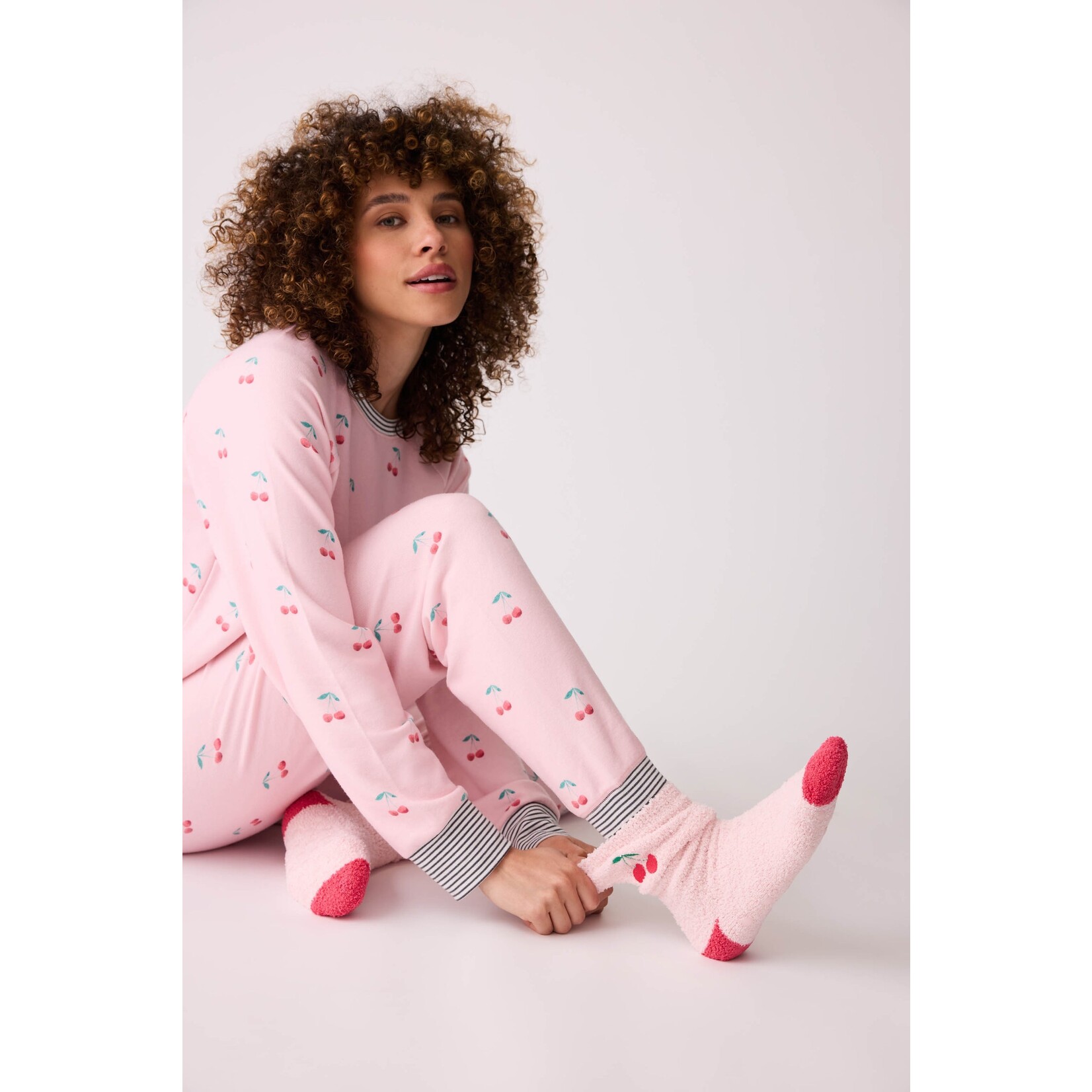 P.J. Salvage P.J. Salvage Life Is Sweet Cherry Fun Socks