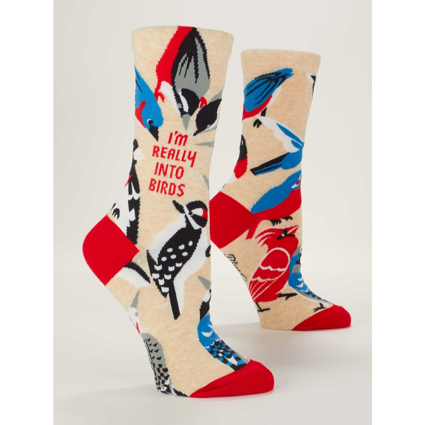 Blue Q Blue Q I'm Really Into Birds Crew Socks
